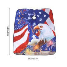Pelerină Profesională Frizerie – Model American Eagle & Fireworks, Design Premium