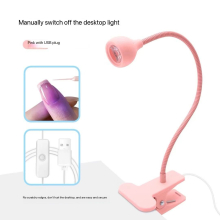 Lampa LED-Lanterna cu Clema,Flexibila, cu Conector USB, 3W, roz