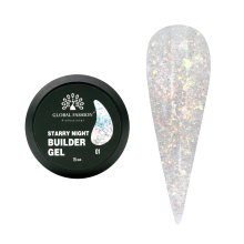 Gel pentru Modelarea Unghiilor Starry Night Bulder Gel, 01- 15 g