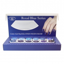 Set 12 Gel Color, Global Fashion, Royal Blue Series, 5 g, Albastru