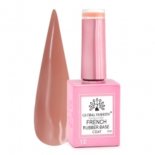 Rubber Base Coat French, Global Fashion, 15 ml, 12 Nude