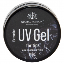 Gel for "Gel Tips" Extension UV Gel, Transparent, 14 gr
