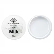 Gel Constructie Unghii Milk Global Fashion 15g, Alb laptos