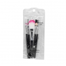 Pensule Machiaj Global Fashion Cosmetic Brush Pink - set 5 buc