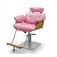 Scaun Coafor/ Make-up Glamorous Pink - Model Reglabil
