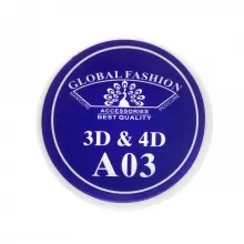 Gel Plastilina 4D Global Fashion, Albastru Inchis 7g, A03