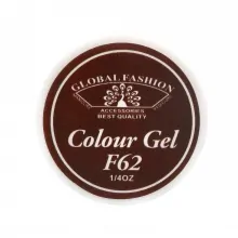 Gel Color Unghii, Vopsea de Arta Global Fashion, Seria Rose Red F62, 5g