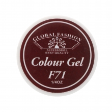 Gel Color Unghii, Vopsea de Arta Global Fashion, Seria Noble Purple F71, 5g