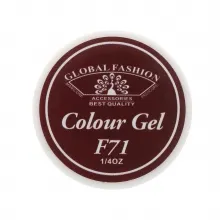 Gel Color Unghii, Vopsea de Arta Global Fashion, Seria Noble Purple F71, 5g