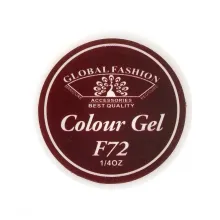 Gel Color Unghii, Vopsea de Arta Global Fashion, Seria Noble Purple F72, 5g