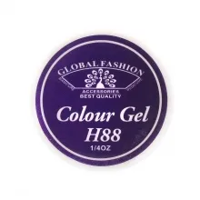 Gel Color Unghii, Vopsea de Arta Global Fashion, Seria Noble Purple H88, 5g