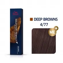 Vopsea de Par Wella Koleston Perfect Me + Deep Browns 4/77, 60 ml