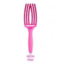 Perie de Par Curbata Olivia Garden Fingerbrush Thinkpink Neon Pink
