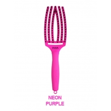 Perie de Par Curbata Olivia Garden Fingerbrush Thinkpink Neon Purple