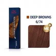 Vopsea de Par Wella Koleston Perfect Me + Deep Browns 6/74, 60 ml