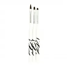 Pensule Gel / Acryl Zebra Set 3 buc