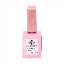 Rubber Base Coat French, Global Fashion, 15 ml, 01 Nude