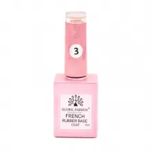 Rubber Base Coat French, Global Fashion, 15 ml, 03 Nude
