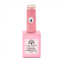 Rubber Base Coat French, Global Fashion, 15 ml, Nude 04