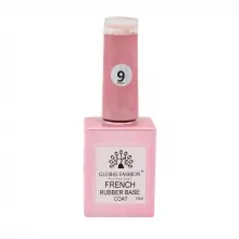Rubber Base Coat French, Global Fashion, 15 ml, 09 Nude