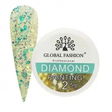 Gel Color cu Sclipici, Diamond Painting Glitter Gel, 5g, Nr. 02, Verde