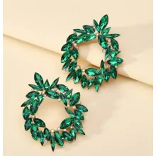 Cercei Eleganti Verde Smarald