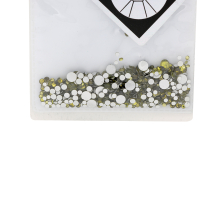 Cristale unghii tip Swarovski, mix, culoare olive