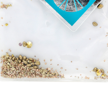 Cristale unghii tip Swarovski, Global Fashion, culoare aurie